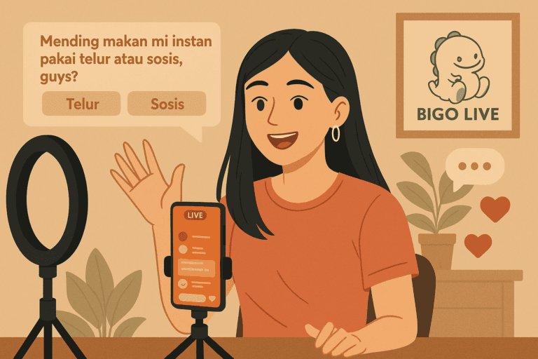 7 Cara Mengatasi Kehabisan Topik Saat Live Streaming di Bigo Live yang Terbukti Efektif 1 cara mengatasi kehabisan topik saat live streaming