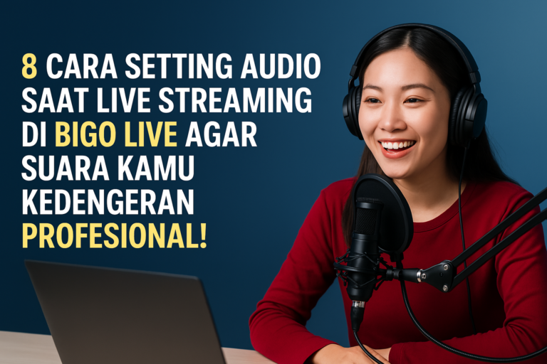 8 Cara Setting Audio Saat Live Streaming di Bigo Live Agar Suara Lebih Profesional! 1 cara setting audio saat live streaming