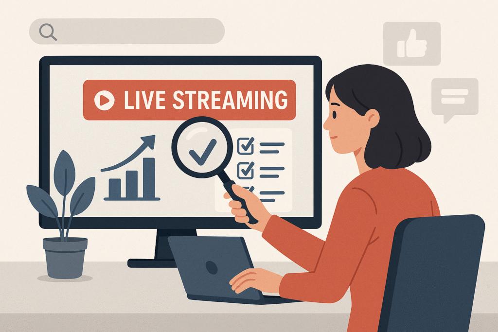 cara riset konten live streaming