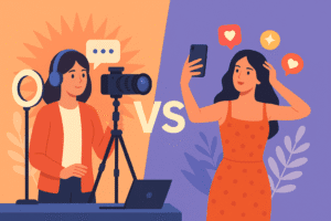 konten kreator vs selebgram