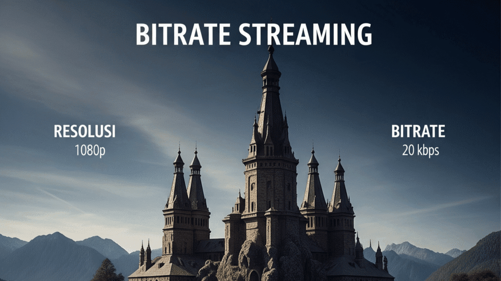perbedaan bitrate dan resolusi saat live