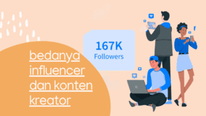 perbedaan influencer dan konten kreator